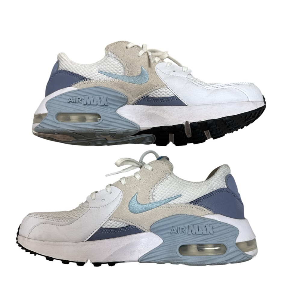 Nike Air Max in White and Light Blue